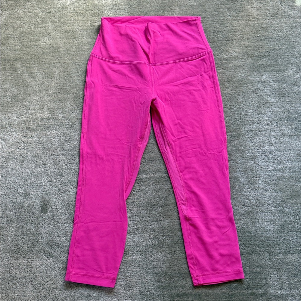 Lululemon Vibrant Pink High-Waisted Leggings